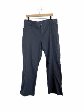 Duluth Trading Women’s Heirloom Gardening Pants Cargo Work Pants Gray Blue 18x29